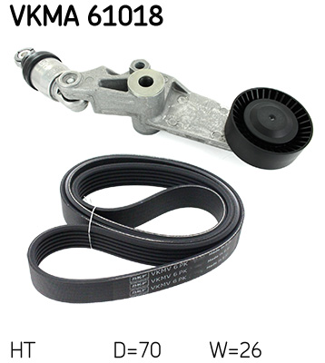 Kit Cinghie Poly-V - VKMA 61018 SKF